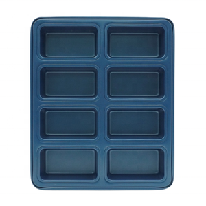 Moule à muffins miniatures 8 tasses, revêtement antiadhésif de qualité supérieure, outil de cuisson à dégagement facile - Bleu - Product Image 6