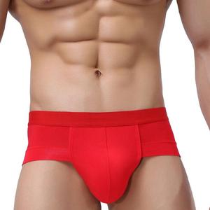 Breathable Eco-Friendly Quick Dry Anti-Bacterial Anti-Static Knitted Boxer Briefs Mid-Rise Solid Color Customized Logo <b>Men's</b> - Product Image 5