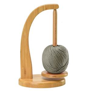 AZ ENTERPRISES AZE-YS056 Eco-Friendly Portable Wooden Double Spindle Yarn Holder & Spinner Stand for Knitting <b>Crochet</b> Sewing - Product Image 3