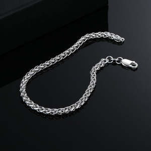 Pulsera de Plata de Ley 925 de Alta Calidad, Chapada en Plata, Estilo Hip Hop, Cadena Cubana para Hombre, Joyería de Moda - Product Image 1