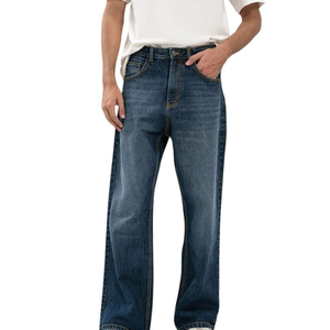 Jeans pour hommes en gros, jeans de travail noirs pour marques de vêtements américaines, fournisseur de lavage personnalisé et de marque privée - Product Image 5