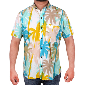 Chemise de plage pour homme, style hawaïen, imprimé décontracté, manches courtes, boutonnée, en tissu de qualité supérieure, idéale pour les vacances d'été. - Product Image 4
