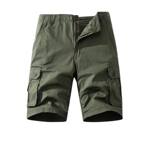2026 Fashion Men Cargo <b>Shorts</b> Relaxed Fit Cotton Summer Streetwear <b>Shorts</b> with Multi Pockets Wholesale - Product Image 1
