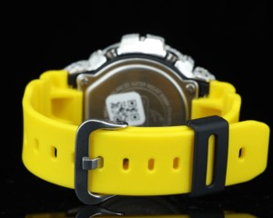 Reloj de Lujo para Hombre, de Acero Inoxidable, Analógico, con Pedrería, Amarillo, Resistente a Impactos, con Retroiluminación LED y Alarma, para Uso Diario - Product Image 3
