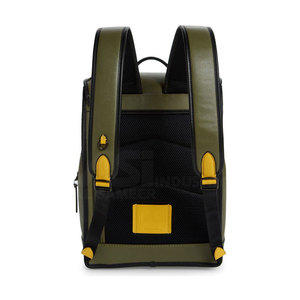 Nouveauté Sac à dos en cuir véritable avec fermeture éclair, bretelles renforcées, capacité 25-30L, écologique pour les trajets quotidiens et les activités de plein air - Product Image 5