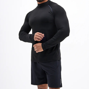 Custom Sublimation Printed Spandex Quick-dry Men Compression Shirt Long Sleeve Sports Baselayer Running Dry Rash Guard <b>Top</b> - Product Image 2