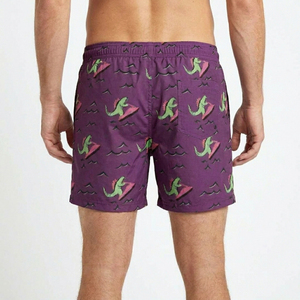 Lightweight Breathable Quick Dry 2-in-1 <b>Men's</b> Low Waist Beach Shorts Solid Swim <b>Trunks</b> Premium Bulk Wholesale - Product Image 2