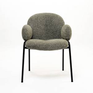 Modern Portable Lightweight Upholstered Dining <b>Chair</b> with Metal Legs Fabric for Home Office Apartment Villa & Hotel Use - Product Image 4