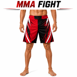 Shorts de combat MMA et BJJ personnalisés unisexe pour entraînement de grappling, imprimés HD, séchage rapide, respirants, extensibles, athlétiques - Product Image 5