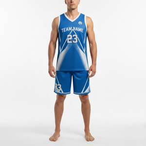 Maillot de basketball à manches courtes imprimé par transfert thermique de haute qualité, couleurs et logo personnalisables, 100 % polyester, séchage rapide - Économique - Product Image 1