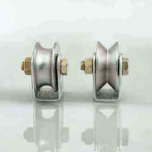 Rodillo para Puerta Corredera Moderna de Acero Inoxidable Pulido de Alta Resistencia, 50 mm de Grosor, Rodamiento Suave y Duradero, Pieza de Ferretería para Exteriores - Product Image 5