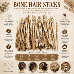 Handcrafted Bone <b>Hair</b> Sticks Carved <b>Hair</b> <b>Pins</b> Ethnic <b>Hair</b> Accessories <b>for</b> <b>Bun</b> Hairstyle Women Accessories - Product Image 6