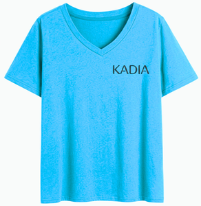 Camisetas unisex al por mayor de alta calidad con logotipo personalizado, manga corta, cuello en V, transpirables, para hombre. - Product Image 2