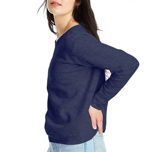 NOUVEAU Sweat-shirt décontracté d'été pour femme, uni, à manches longues, style streetwear, respirant, 100% coton - Product Image 5