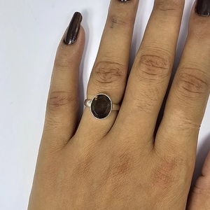 Natural Smokey Topaz <b>Ring</b> 925 Sterling Silver Handmade <b>Fine</b> Jewelry Women's Statement <b>Ring</b> - Product Image 2