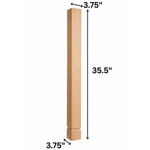 Solid Wood Kitchen Cabinet Island <b>Post</b> Column <b>Modern</b> Elegant Furniture Legs for Cabinets and Dining Tables Solid Wood <b>Post</b> Legs - Product Image 2