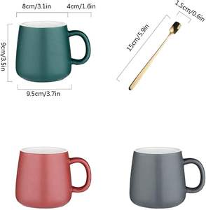 Tasse à thé en céramique pure fabriquée à la main en Inde, soucoupe en forme de nuage avec logo personnalisé et motif cœur, tasse à café très vendue - Product Image 2