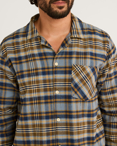 <b>Men's</b> Plaid Flannel <b>Pajama</b> <b>Set</b> Long Sleeve Full Length Cotton Sleepwear Autumn Casual Wear With Pockets - Product Image 4