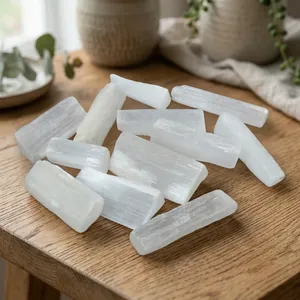 Selenita Natural en Bruto, Cristal de Selenita de Alta Calidad, Cristal de Yeso Natural, Proveedor Mayorista de Cristales Minerales - Product Image 1
