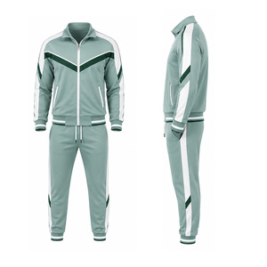 Men Full Zip Sports Tracksuit Custom Training Running Gym Jacket <b>Pants</b> Set OEM ODM Wholesale Sportswear Supplier Bulk Activewear - Product Image 6