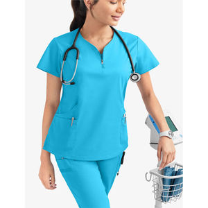 New Style V-neck Medical Scrubs Uniform Wholesale Factory Supply Breathable Hospital Nursing Scrubs <b>Sets</b> for Women & Men - Product Image 4