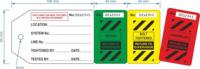 Étiquette de signalisation multi-étapes rectangulaire en PVC autocollante, étiquette de sécurité découpée double face, imprimée en couleur, emballage