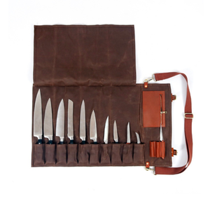 กระเป๋าเก็บมีดเชฟแบบหนังและผ้าใบ สำหรับมืออาชีพ รุ่น LCKR-0024 - Product Image 1