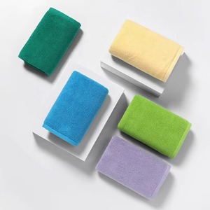 Serviette de toilette de haute qualité en coton durable, séchage rapide, toucher doux, pour hôtel, commande en gros OEM, couleur unie - Product Image 3