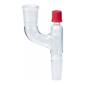 Adaptateur porte-vis à tête ouverte GL14 avec raccords ASTM/DIN pour thermomètres et tubes de détection de fuites d'air - Product Image 1