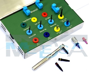 Kit Universal de Extracción Total de Implantes Dentales de Titanio - Kit de Extracción de Tornillos de Implante Rotos, Fracturados y Atascados con Llave de Trinquete - Product Image 2
