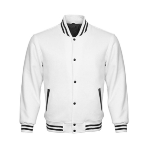 2025 Best Quality Custom Plus Size Cartoon Patchwork 100% Wool <b>Winter</b> Varsity <b>Jacket</b> for Men Women Stand Collar Front Logo - Product Image 1