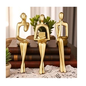 Escultura Metálica Decorativa de Mesa, Diseño Especializado, Estatua de Colección de Arte, Estatua de Aluminio Metálico - Product Image 1