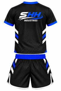 Uniforme de entrenamiento de Muay Thai personalizado para hombre, camiseta sublimada de alto rendimiento con pantalones cortos de boxeo, conjunto de ropa deportiva para equipo de lucha de kickboxing - Product Image 3