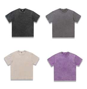 T-shirt Homme Oversize Personnalisable en Lin Délavé Effet Acide, Séchage Rapide, Style Vintage, Idéal pour le Sport et les Loisirs en Extérieur - Product Image 1