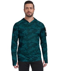 Camisetas de Pesca Antibacterianas de Poliéster y Camisetas con Capucha UPF 50+ de Alto Rendimiento, Ligeras y con Protección Solar - Product Image 1