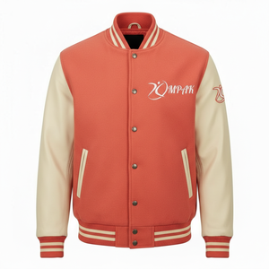 Style américain original, doublure matelassée, lettres en chenille, style streetwear viral, luxe, style américain - Product Image 1