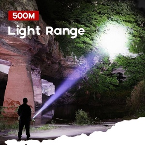 CITICITY Source Factory Powerful <b>Rechargeable</b> Aluminum 30W Tactical <b>LED</b> Flashlight High Quality Zoomable Torches for Camping - Product Image 6