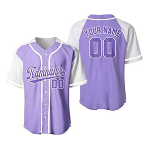 เสื้อเบสบอลแบบสั่งทำ |   เสื้อเจอร์ซีย์หมายเลขและชื่อแบบกำหนดเอง |   ผ้าพิมพ์ลายดิจิทัล ระบายอากาศได้ดี แห้งเร็ว ป้องกันรังสียูวี ป้องกันแบคทีเรีย 100% - Product Image 3