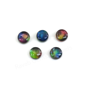 Top Quality <b>Abalone</b> <b>Shell</b> Quartz Round Shape 12mm Flatback High Polish Smooth Loose Gemstone Cabochon Jewelry Making Pendant - Product Image 5