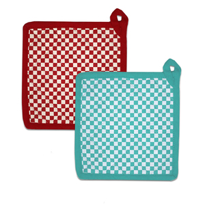 Meilleur design attrayant, protège-plat à motif à carreaux, isolation thermique, protège-plat 100% coton pour la cuisine et la table. - Product Image 6