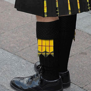 Calcetines Escoceses de Primera Calidad, Hechos de Algodón y Lana, Calcetines Escoceses Largos Hasta la Rodilla, Calcetines Escoceses para Correr - Product Image 5