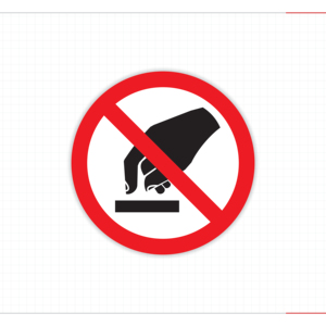 Caution Hot Surface Signs Yellow Warning Header Adjoining Parts Very Hot Wear Protective Gloves Blue Circle Labels Water Proof - Product Image 1