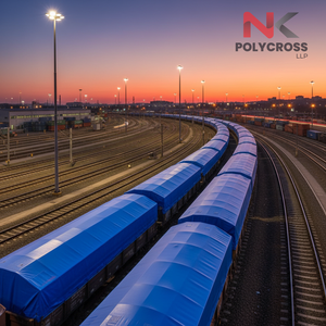 Lona Impermeable para Ferrocarriles de Grado Económico, Lona de Tela de Poliéster de Alta Resistencia para Almacenamiento de Carga al Aire Libre - Product Image 3