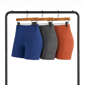 Shorts de compression taille haute pour femme, extensibles, à effet froncé fessier, séchage rapide, pour le fitness, effet push-up, shorts de sport moulants - Product Image 1