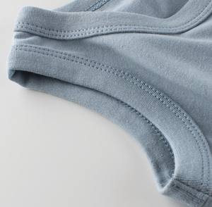 Gilet sans manches doux pour garçons et filles, vêtement d'extérieur décontracté en coton 100% tricoté à col rond pour enfants - Product Image 4