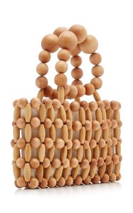 Handmade Wooden Bead Bag Women Vintage Boho <b>Summer</b> Beach Tote Natural Eco Friendly <b>Handbag</b> Handwoven Purse Craftera Exports - Product Image 3