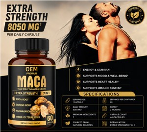 Cápsulas de Maca ODM 500mg para Fuerza, Resistencia y Rendimiento Naturales, Cápsulas de Maca en Polvo 100% Pura para Hombre y Mujer - Product Image 3