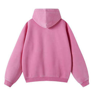 Sweat-shirts à capuche personnalisables en gros pour homme, délavés à l'acide, épais, surdimensionnés, zippés, basiques, en mélange de coton, de haute qualité - Product Image 2