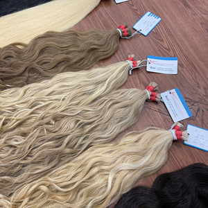 Thanh An Import Export - Cabello Humano Natural Ondulado Rubio Virgen de Primera Calidad, Sedoso y Liso, Listo para Enviar - Product Image 5