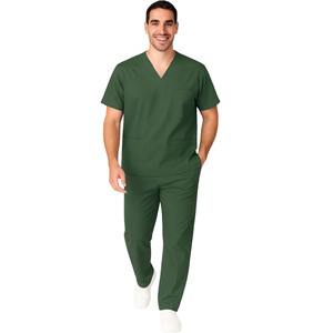 Unisex Classic White Cotton Lab <b>Coat</b> Professional Medical Nurse <b>Coat</b> Uniform with Needle <b>Detection</b> and Seamless Fusing - Product Image 2